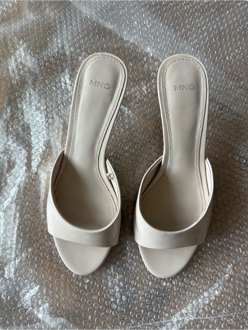 Mango Open-Toe Slide Mules